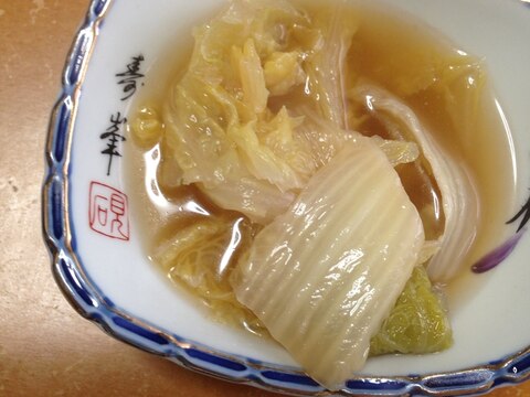 白菜の麺つゆ煮(*^^*)★